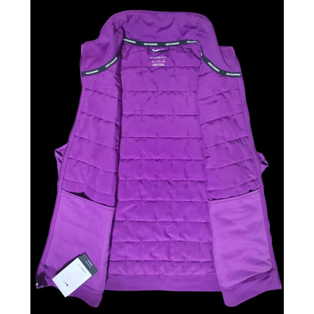 Women's  Deep Purple Nike Running "Therma-FIT" Vest Size XL NWT - Picture 12 of 12